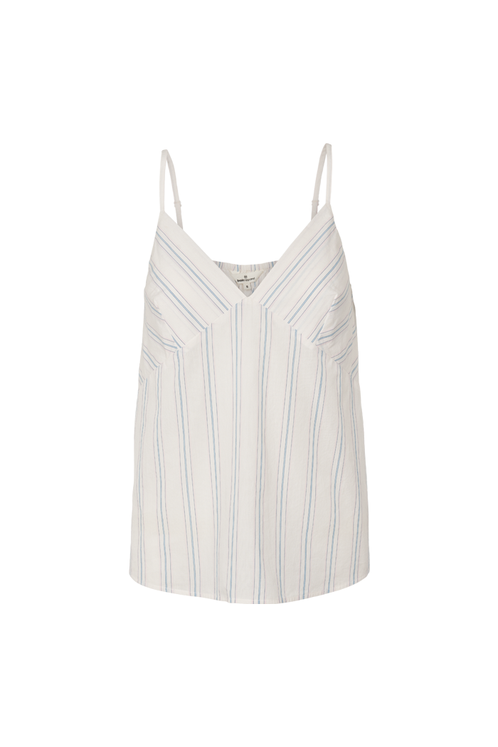 Basic Apparel Marina Strap Top Tops & tank-tops 680 Whisper white / Lotus / alaskan blue